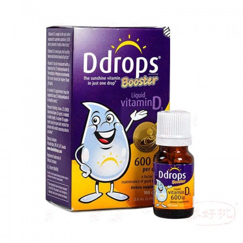 美國drops嬰兒維他命D3滴劑 2.5毫升(紫色)