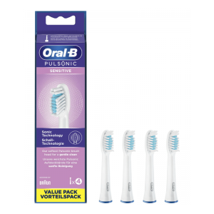 Oral-B Pulsonic Sensitive 牙刷頭 4 件（白色）