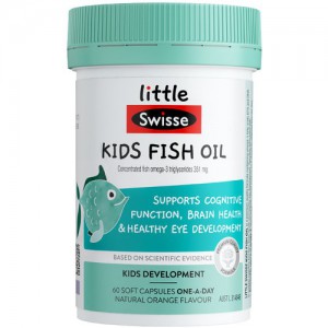 澳洲 Swisse - 新款兒童魚油膠囊60粒